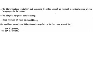 Orientation roue avant sur avion