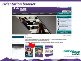 Orientation booklet
 