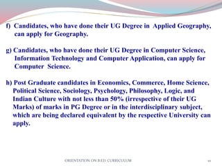 ORIENTATION PROGRAMME