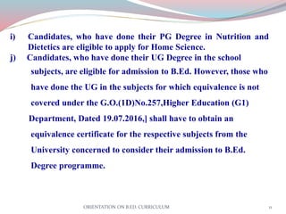 ORIENTATION PROGRAMME