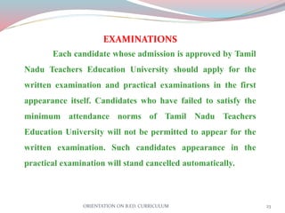 ORIENTATION PROGRAMME