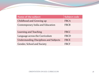 ORIENTATION PROGRAMME