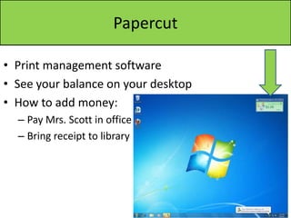 Printing with PapercutRecycled Paper = $0.03Clean Paper = $0.05