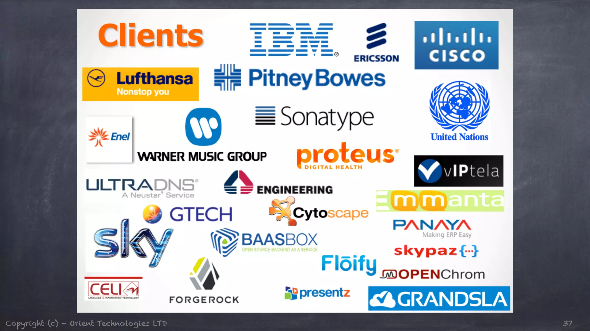 Copyright (c) - Orient Technologies LTD 37 