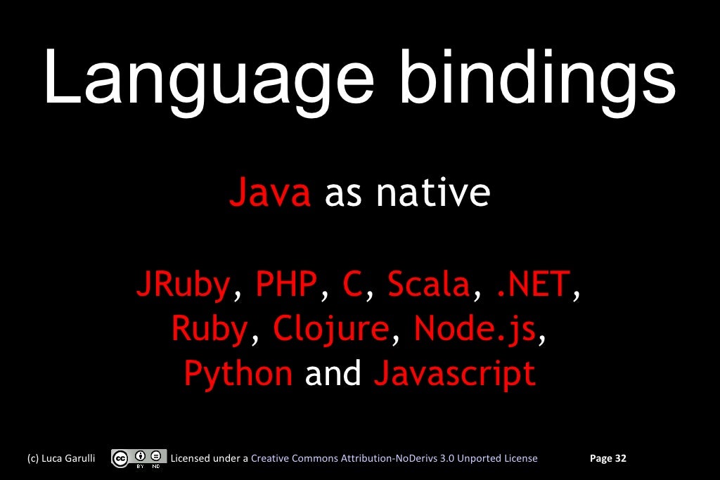 Language bindings Java as native