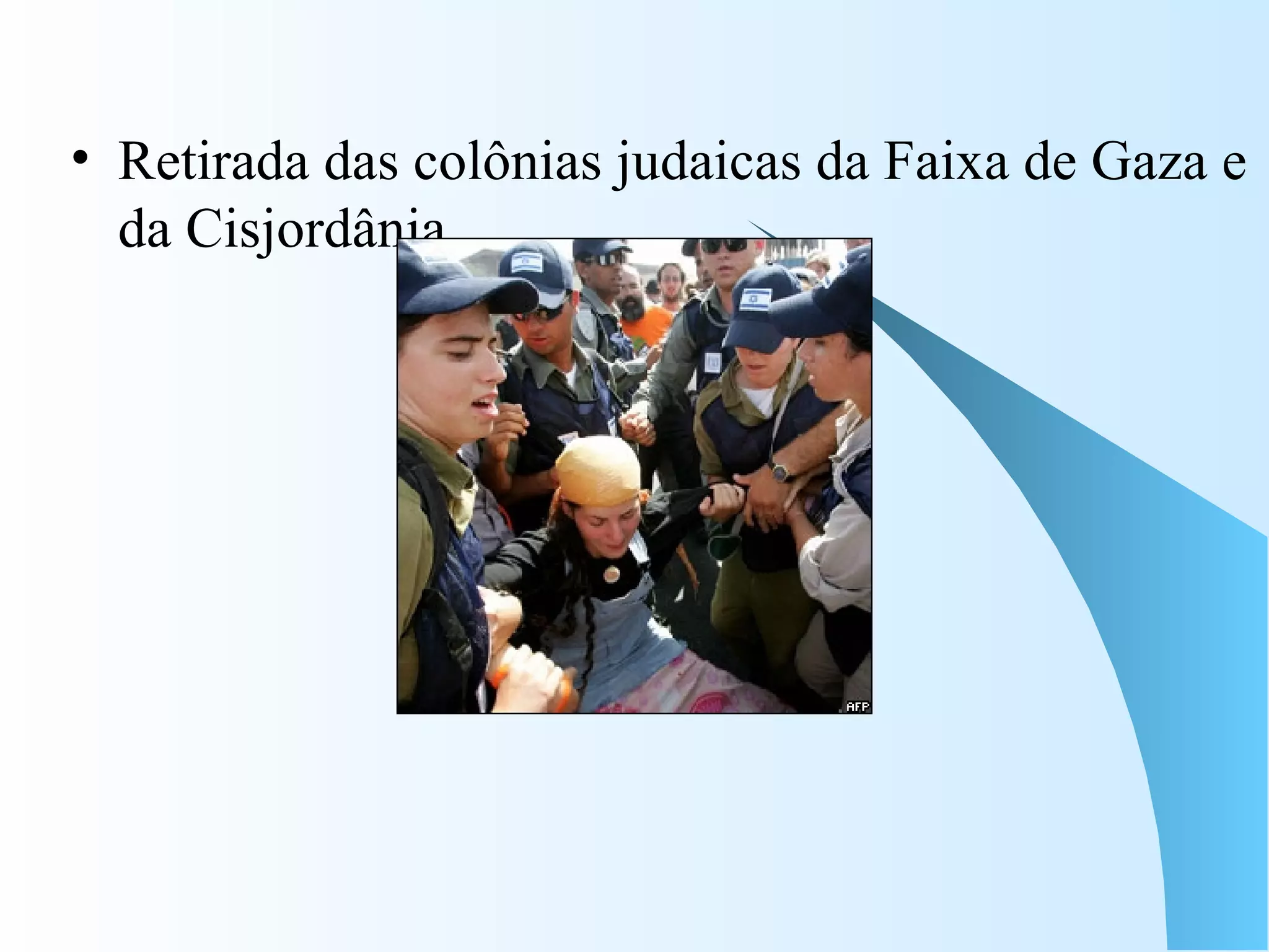 Retirada das colônias judaicas da Faixa de Gaza e da Cisjordânia 