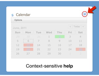 Context-sensitive help
 