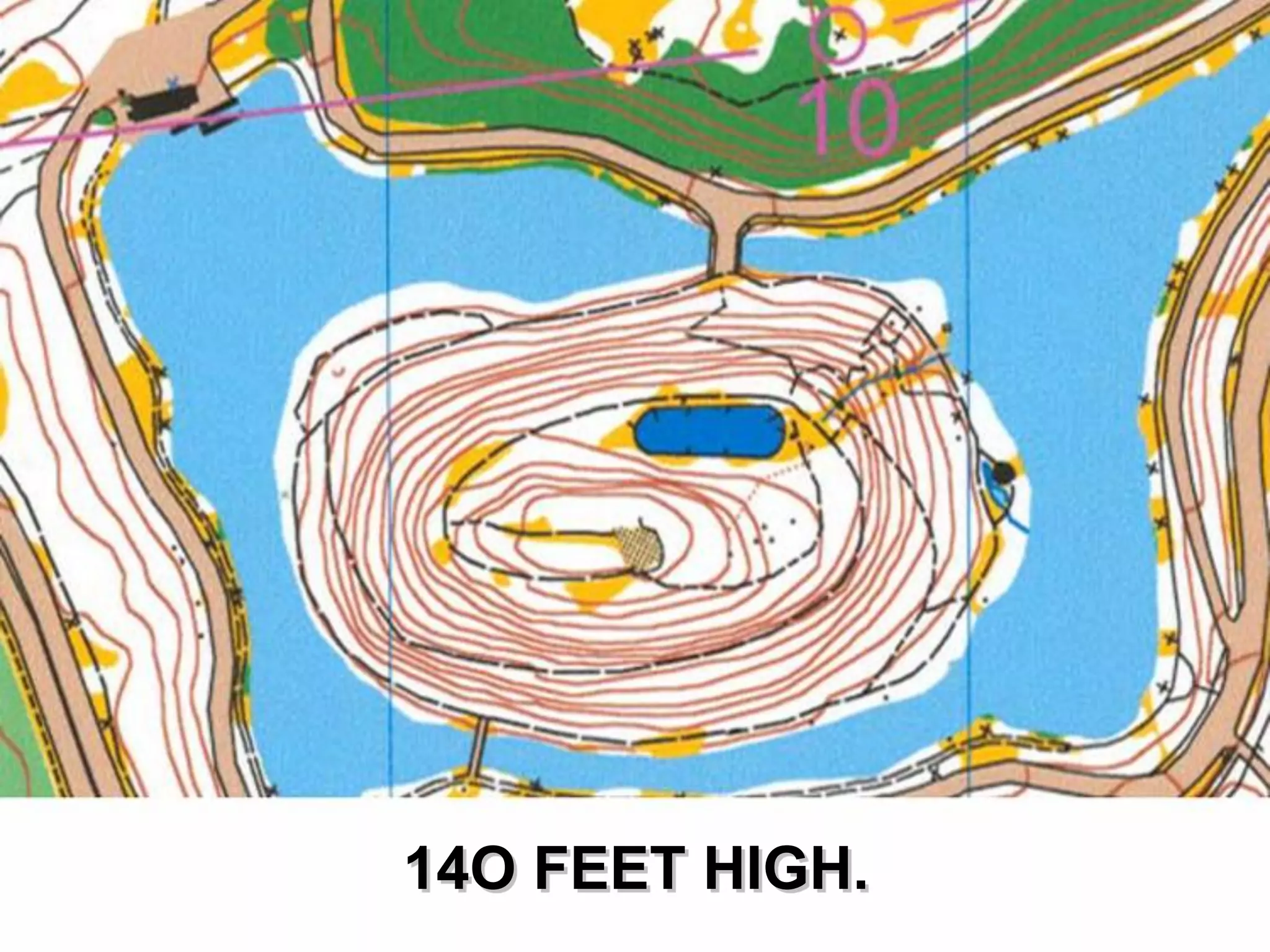14O FEET HIGH.
 
