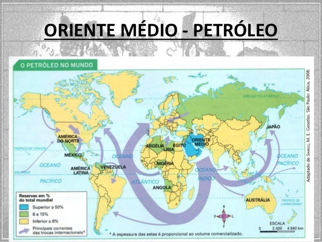 Oriente médio física e petróleo