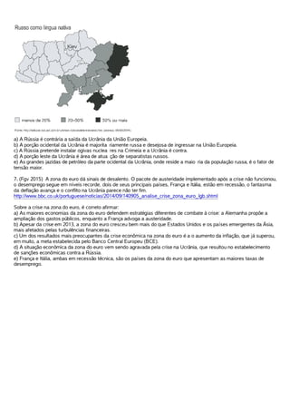 Exercicios- Oriente Médio Rússia