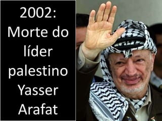 2002: Morte do líder palestino Yasser Arafat