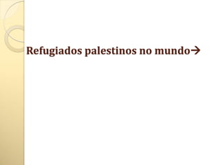 Refugiados palestinos no mundo
 