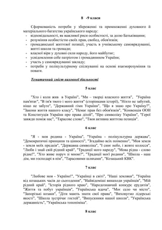 Виховання учнів 1-11 класів