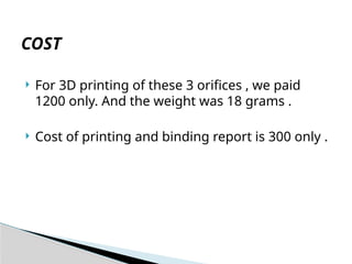 Orifice study and find CD and CV and flow of fluid | PPTX