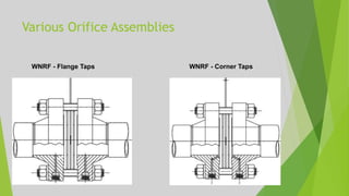 Various Orifice Assemblies
WNRF - Flange Taps WNRF - Corner Taps
 