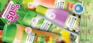 Offer
heading





122 123122
Шампуньдляжирныхволос
«Крапиваилимон».Большойобъем
400мл.
23708300pyб.
149pyб.
4ББ
Шампуньикондиционер2-в-1
«Жожобаиманго».Большойобъем
400мл.
21854300pyб.
149pyб.
4ББ


Мочалкадлядуша
Размер:9х6см.
17075115pyб.
79pyб.
1ББ
Мягкоеочищение

XXL
Средстводлядуша
400мл.
24212Расслабляющийгельдлядуша
«Инжирилаванда».Большойобъем
30013Увлажняющийкремдлядуша
«Базиликиперсик».Большойобъем
300pyб.
149pyб.
4ББ
Крапиваи
лимонвосстанавливаютбалансжирныхволос
Базилики
персик
увлажняюти
заряжают
энергией
Лавандаиинжирпитаюти
расслабляют
Жожобаиманго
придаютволосам
естественное
сияние
-50%
ЦЕНЫ
ПОПОЛАМ!
 