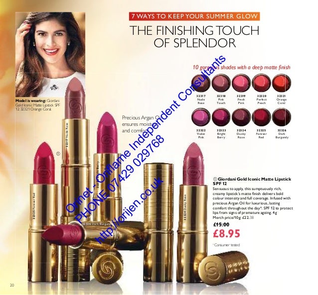 Oriflame Cosmetics Catalogue 12 August Spetember
