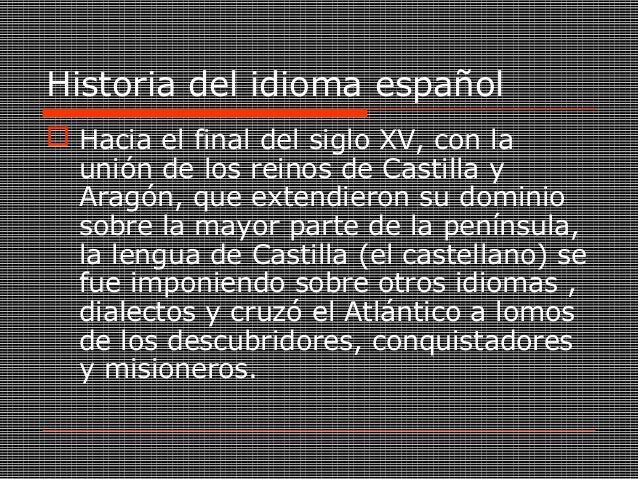 Origen del idioma español