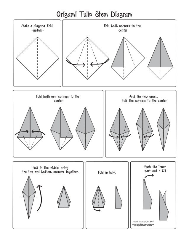 Origami Tulip Step By Step Easy Jadwal Bus