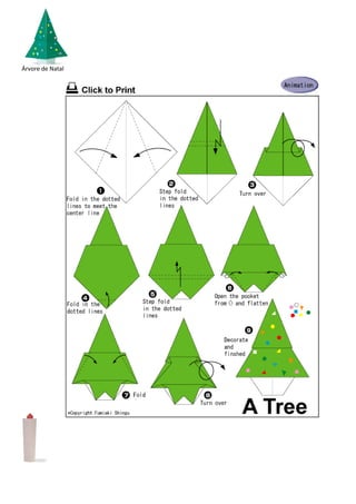 Origami de natal