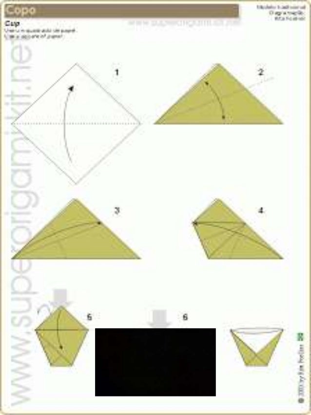 Origami vaso