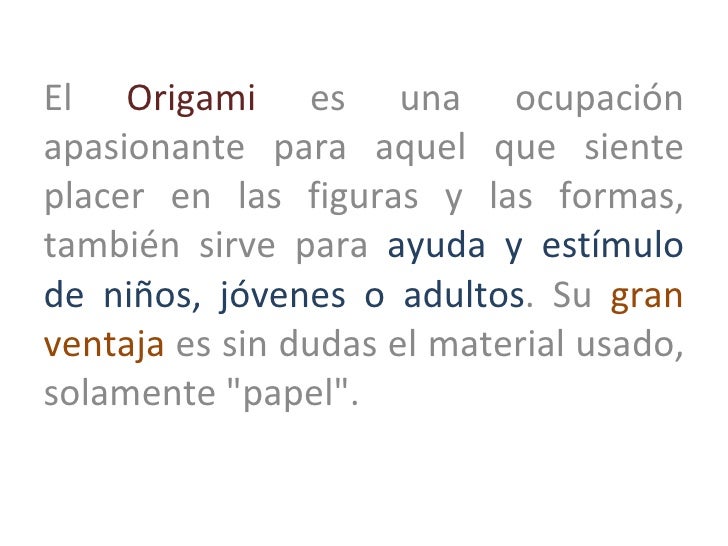 Origami Presentacion