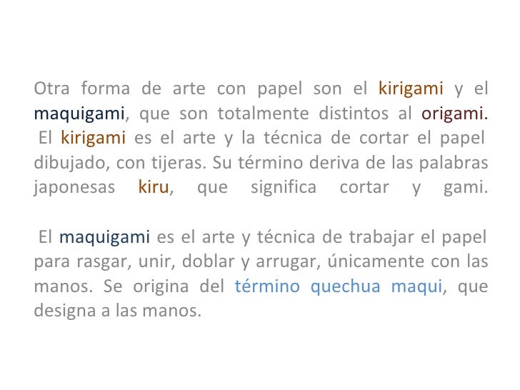 Origami Presentacion