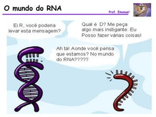 O mundo do RNA   Prof. Emanuel
 