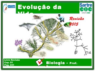 Evolução da
Vida
.Biologia - Prof.
Emanuel
Livro Revisão
Cap. 01
Pag. 231
Revisão
2015
 