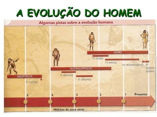 A EVOLUÇÃO DO HOMEM
 