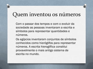 Origem dos números | PPTX