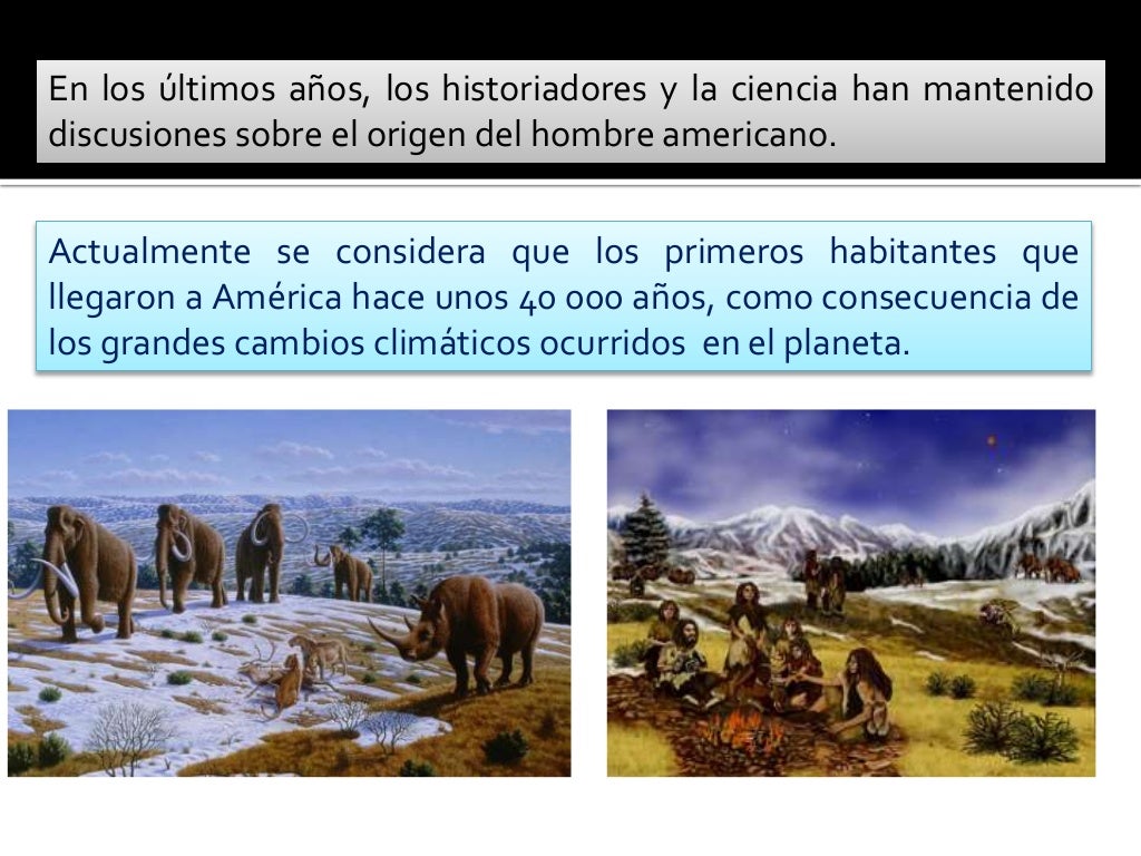Origen del hombre americano