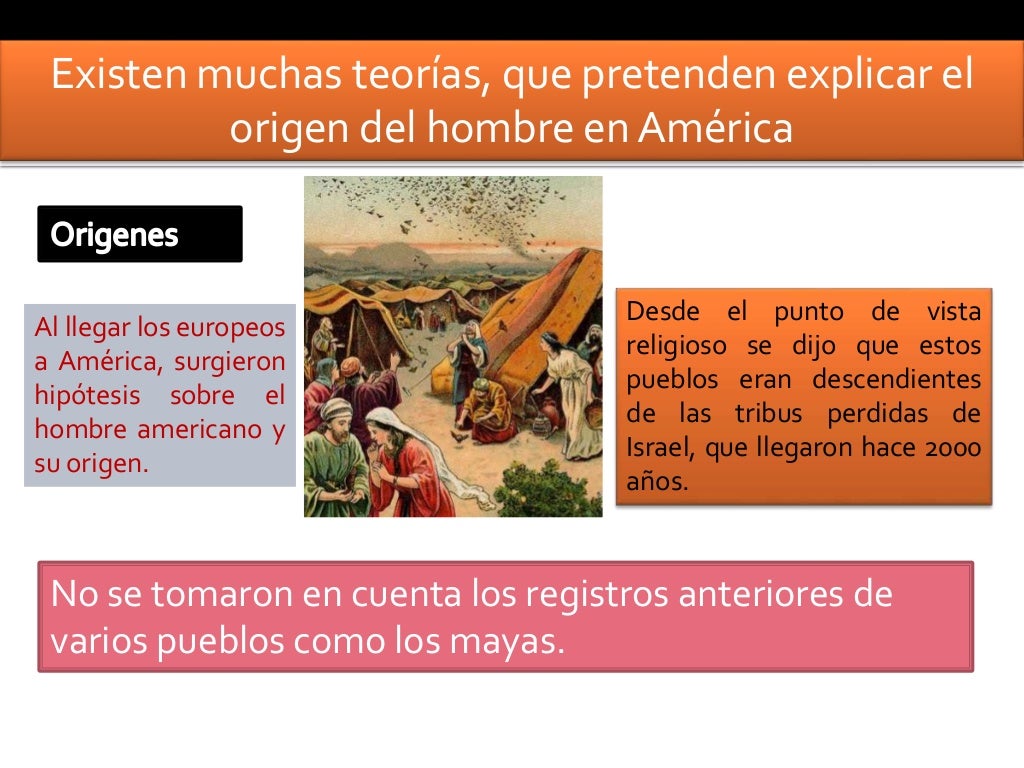 Origen del hombre americano