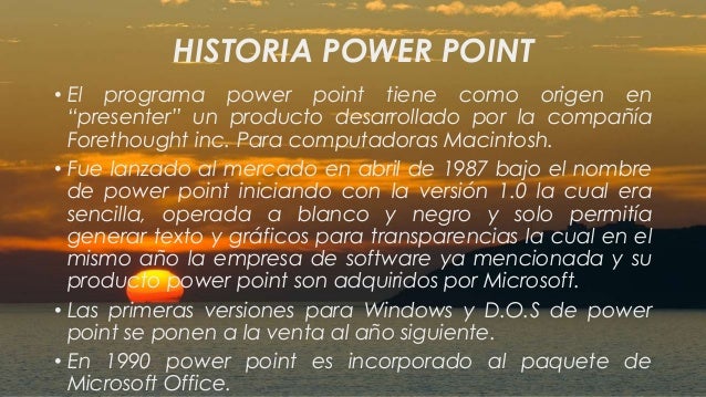 Origen del-power-point