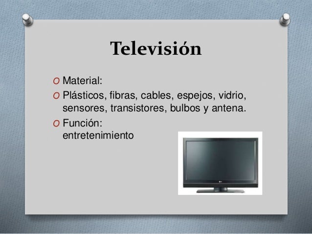 Resultado de imagen de materiales television