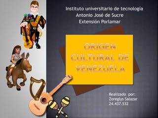 Instituto universitario de tecnología
Antonio José de Sucre
Extensión Porlamar
Realizado por:
Zoreglys Salazar
24.437.532
 