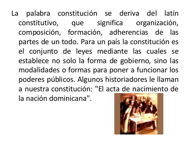 Origen de la constitucion Dominicana