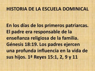 Origen de la escuela dominical | PPTX