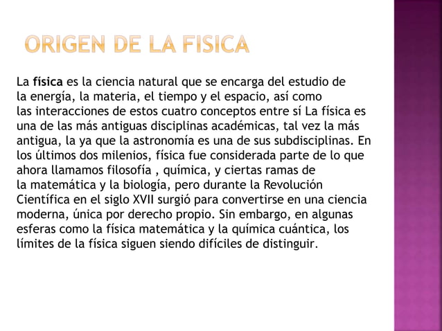 Origen de la fisica 10^4
