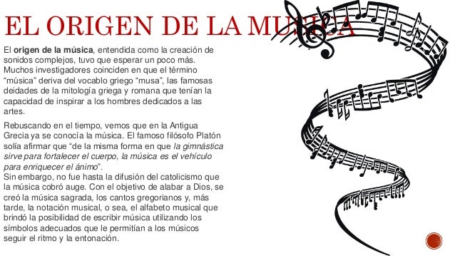 ORIGEN DE LA MUSICA