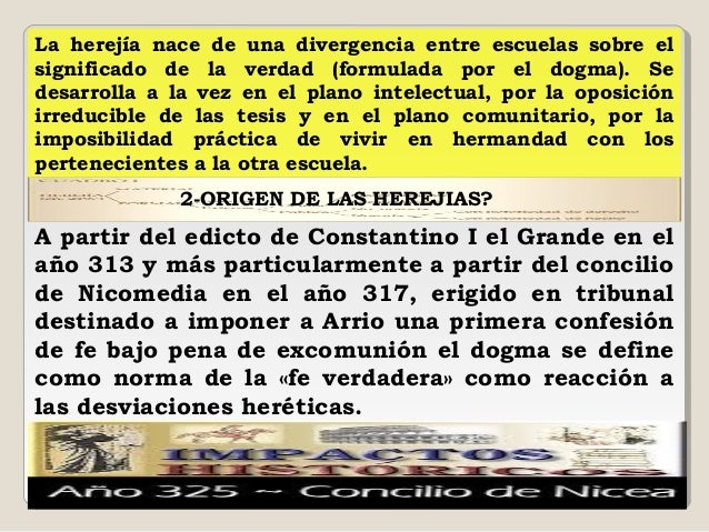 Origen De Las Heregias Origen De Las Heregias