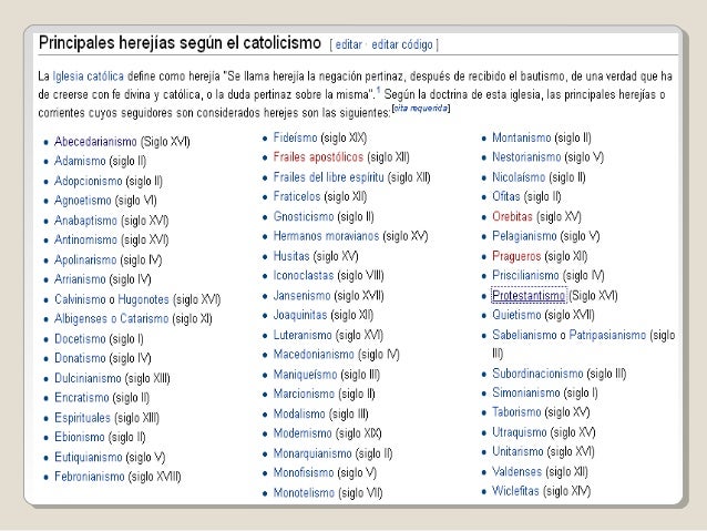 Origen De Las Heregias