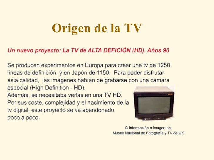 ORIGEN DE LA TV