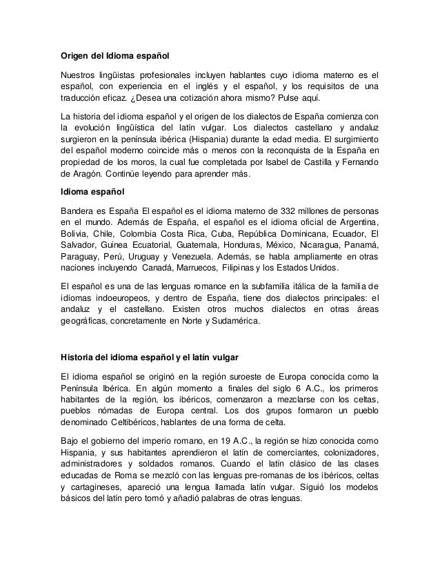 Origen del idioma español Artesanato Nos Açores ~ Origen del idioma español