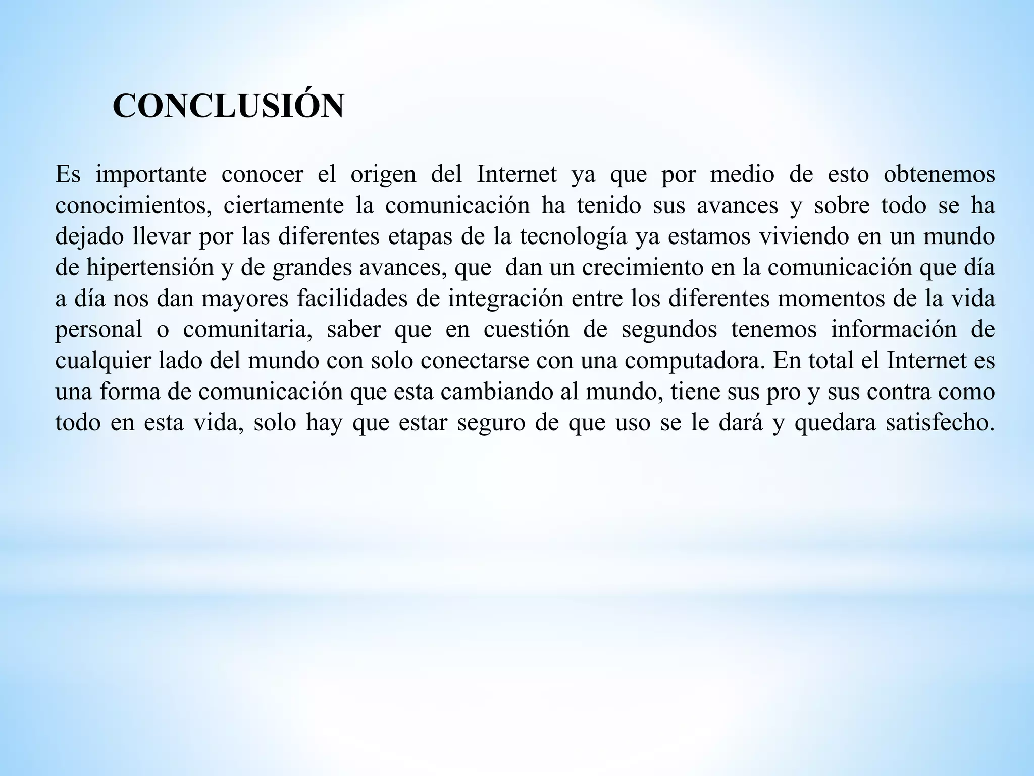 Origen del Internet | PPTX