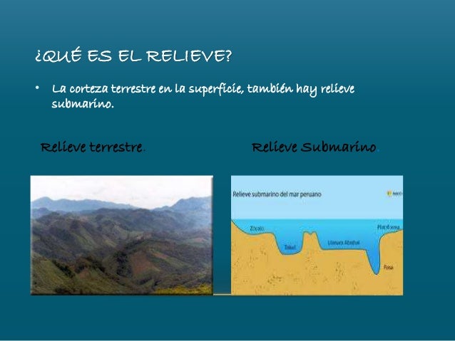 EL ORIGEN DEL RELIEVE