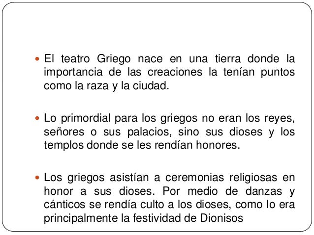 Origen del teatro griego