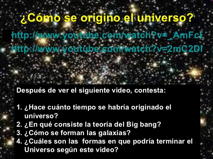 Origen Del Universo