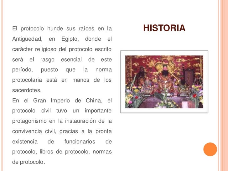 Origen e historia del protocolo y etiqueta 2