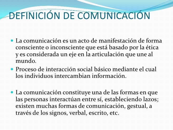 Origenes de la comunicación